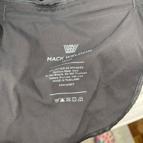 Mack Weldon Men's Elastic Waist with Drawstring Flat Front Gray Lounge Pants S - Picture 7 of 7